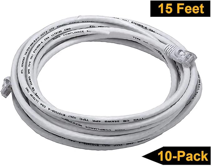 iMBAPrice 7 ' Cat5e Network Ethernet Patch Cable, 10 Pack - Image 6