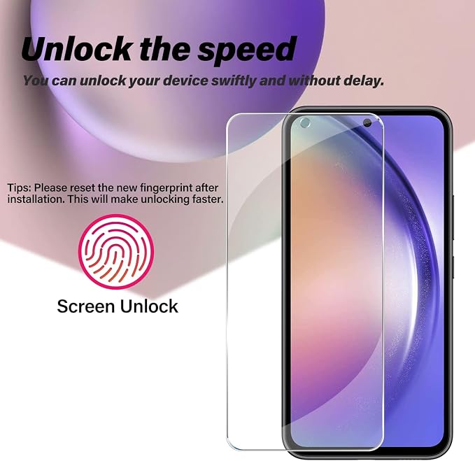 BIGFACE Galaxy A54 Tempered Glass Screen Protector + Camera Lens Protector - Image 3
