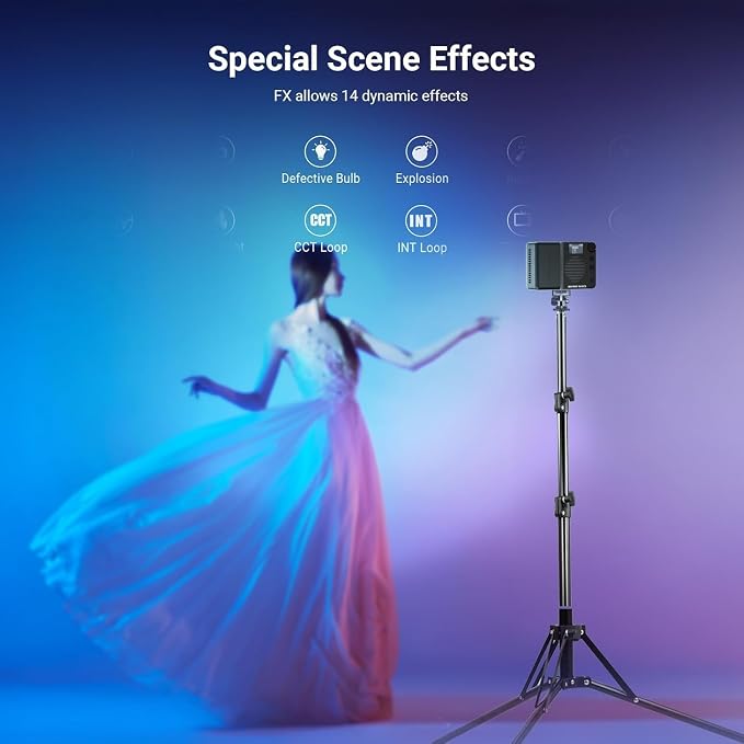 NEEWER BASICS BS40C Full RGB Magnetic Camera Video Light, 45W Boost Mode - Image 4