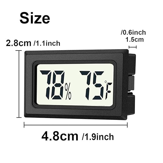 JEDEW 2 Pack Mini Digital Hygrometer Thermometer Gauge, Indoor Outdoor - Image 4
