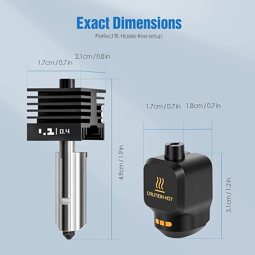 Hotend Kit for Bambu Lab P2S / P2SC, Fast Heating & Stable Extrusion – 3D - Image 7