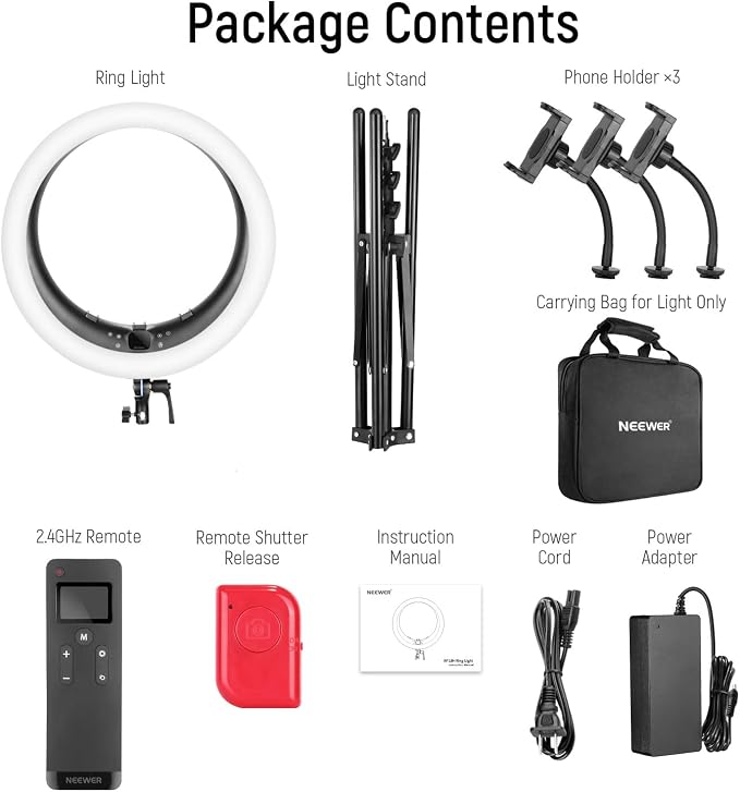 NEEWER Ring Light RP19H 19 Inch - Image 9