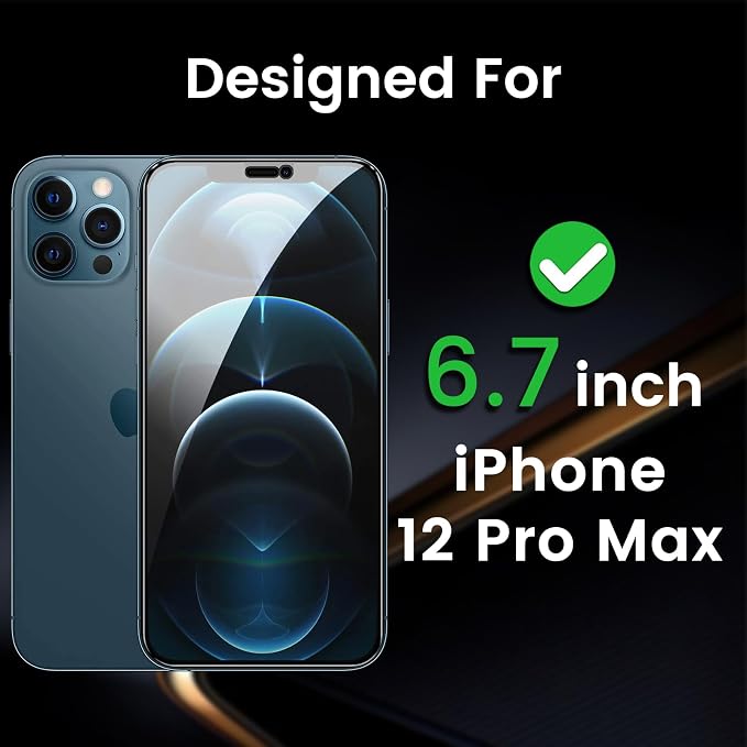 Romkasi 3 Pack Privacy Screen Protector - Image 3