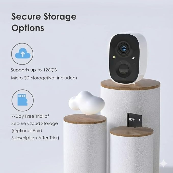 GMK Security Camera Wireless Outdoor, 2K Color Night Vision AI Motion Detection - Image 7