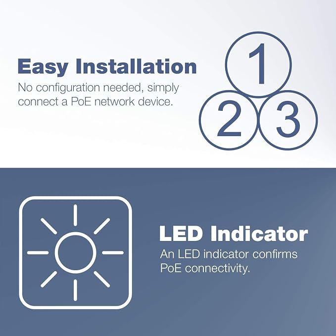 TRENDnet Gigabit Power Over Ethernet Plus Injector, PoE+ Power Network - Image 7