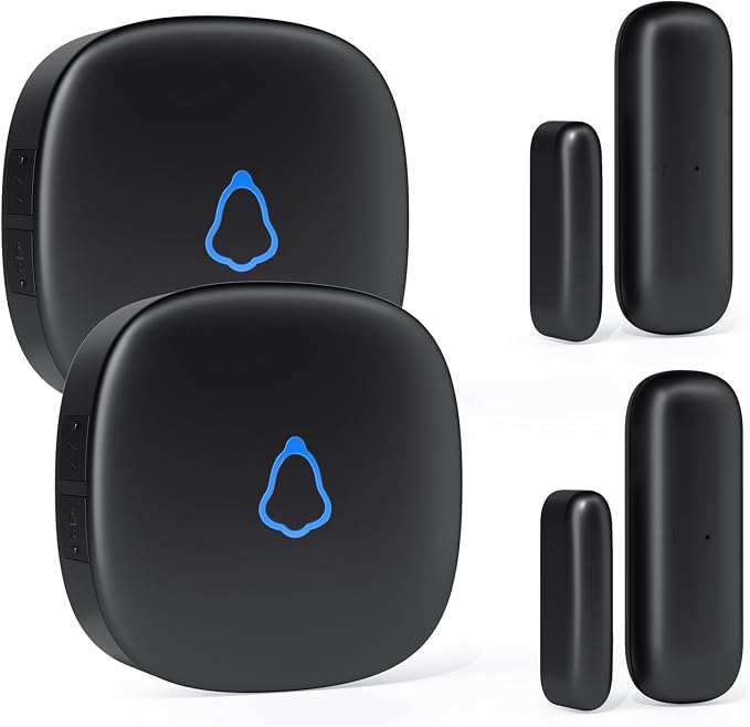 METAK Wireless Door Chime, Door Open Contact Sensor Alarm by METAK