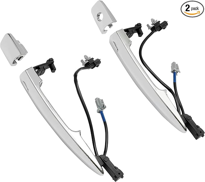 Exterior Door Handles Chrome, Compatible by Gledewen