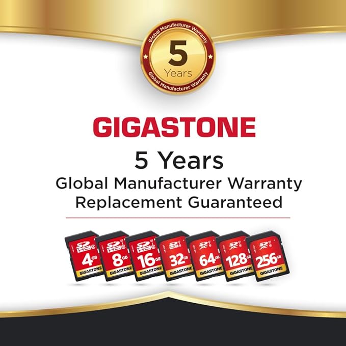GIGASTONE 32GB SD Card 2-Pack UHS-I U1 Class 10 SDHC Memory Card High-Speed - Image 7