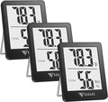 DOQAUS Digital Hygrometer Indoor Thermometer 3 Pack, Room Thermometer by DOQAUS
