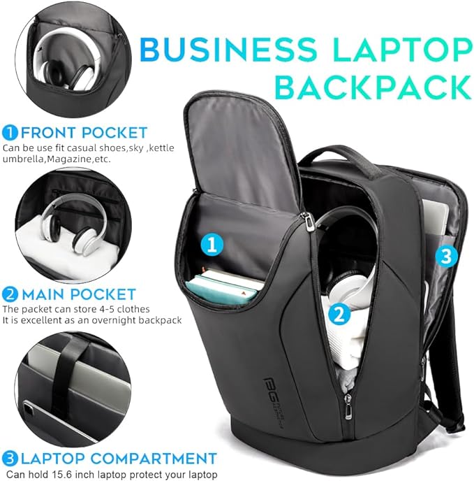 BANGE Business Smart Backpack Waterproof fit 15.6 Inch Laptop Backpack - Image 2
