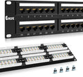 2U 48port Patch Panel CAT6 Patch Panel Rack Mount 19inch Ethernet Patch Panel by Enmane