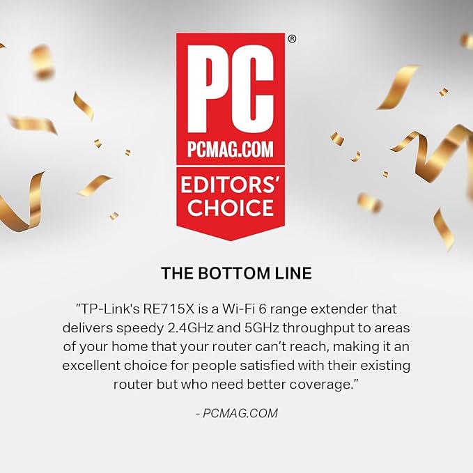 TP-Link AX3000 WiFi 6 Range Extender | PCMag Editor's Choice | Dual-Band - Image 2