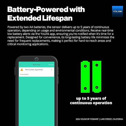 YoLink Smart Wireless Thermometer Hygrometer, Wide Temp Range - Image 5