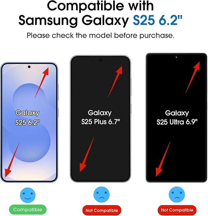 amFilm Auto-alignment OneTouch for Samsung Galaxy S25 6.2'' Screen Protector + - Image 2