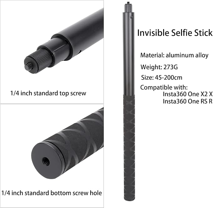 PellKing Long 77inch Invisible Selfie Stick - Image 3