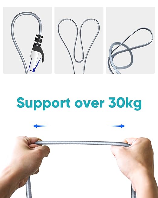 BUSOHE Cat 8 Ethernet Cable 10 FT 10 Pack, Nylon Braided High Speed Heavy Duty - Image 6