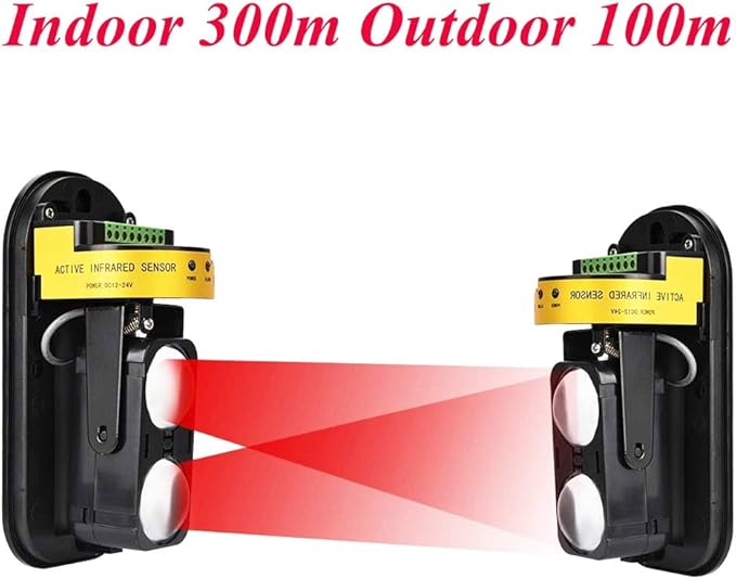 Dual Laser Detector Alarm Beam Sensor Indoor 300m Outdoor 60m Infrared Detector - Image 3