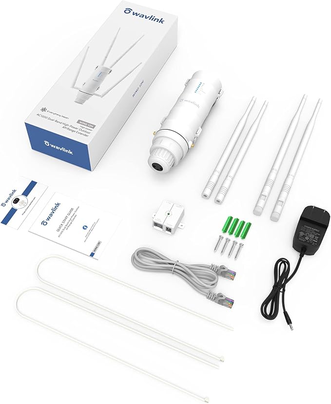 WAVLINK AC1200 Outdoor WiFi Long Range Extender, Dual Band Weatherproof Outdoor - Image 7