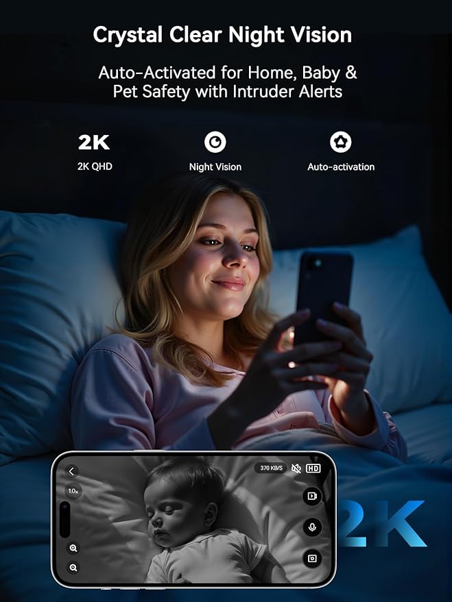 Outinput Indoor Security Camera, 2K WiFi Home Camera - Image 6