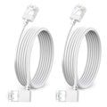 Ultra Slim 90° Degree Cat 6A Ethernet Cable Left Angled 1.6 Feet 2Pack by DUTEVOLNS