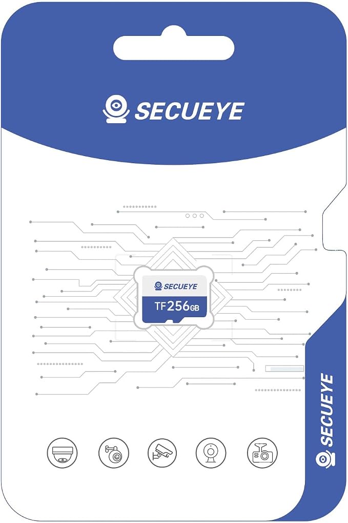 256GB TF Memory Card Class 10 FAT32 High Speed Reading/Writing by SECUEYE
