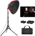 21in/55cm 60W Handheld LED Softbox Light by XPAISYQC