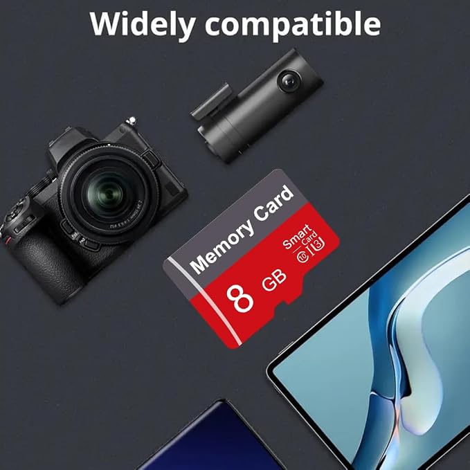 2 Pack Memory Card 8GB with Adapter, High Speed TF Card, UHS-I C10 A1 Memory TF - Image 5