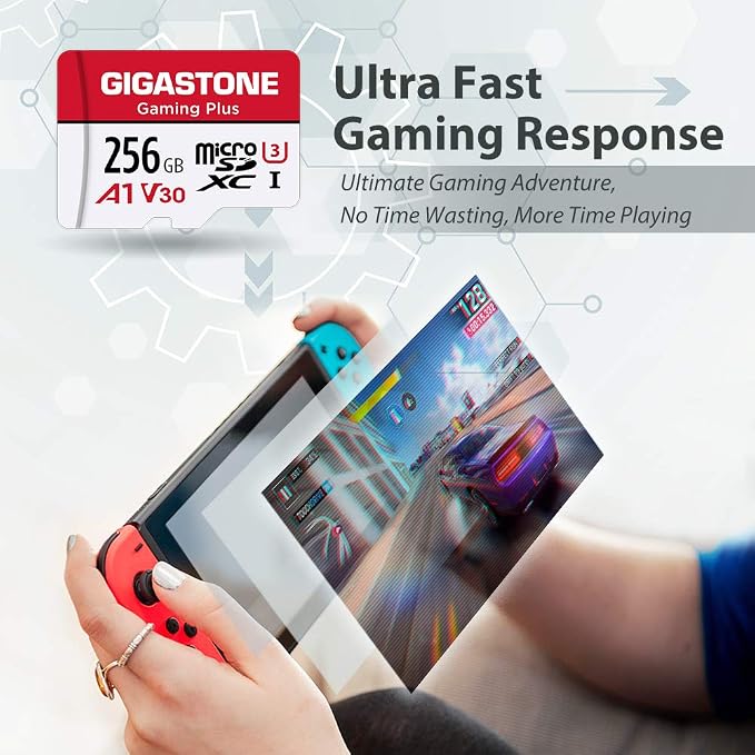 【for Switch 1 Only】 GIGASTONE 256GB Micro SD Card, Gaming Plus, Nintendo-Switch - Image 5