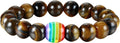 Nanafast Titanium Stainless Steel Rainbow LGBT Pride Bracelet Handmade Braided by Nanafast