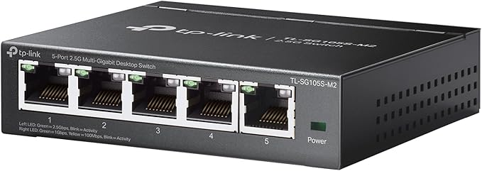 TP-Link TL-SG105S-M2 | 5-Port Multi-Gigabit 2.5G Ethernet Switch | Unmanaged by TP-Link