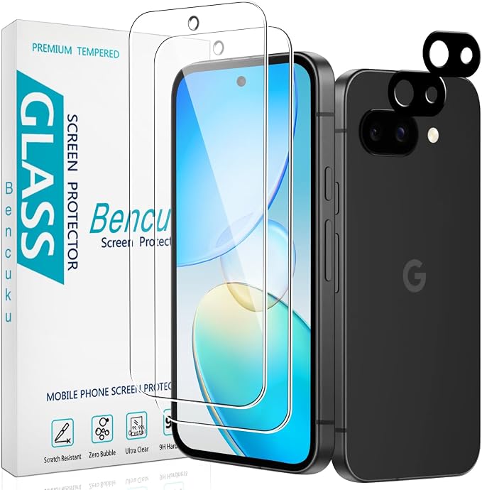 2+2 Pack Tempered Glass Screen Protector by Bencuku