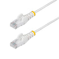 StarTech.com 3ft White Slim CAT6 Ethernet Cable, Snagless RJ45, 28AWG Pure Bare by StarTech