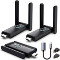 Wireless HDMI 2 Receivers and Transmitter, No Hot, Plug and Play, 2.4/5.8GHz by YUYUNLOMN