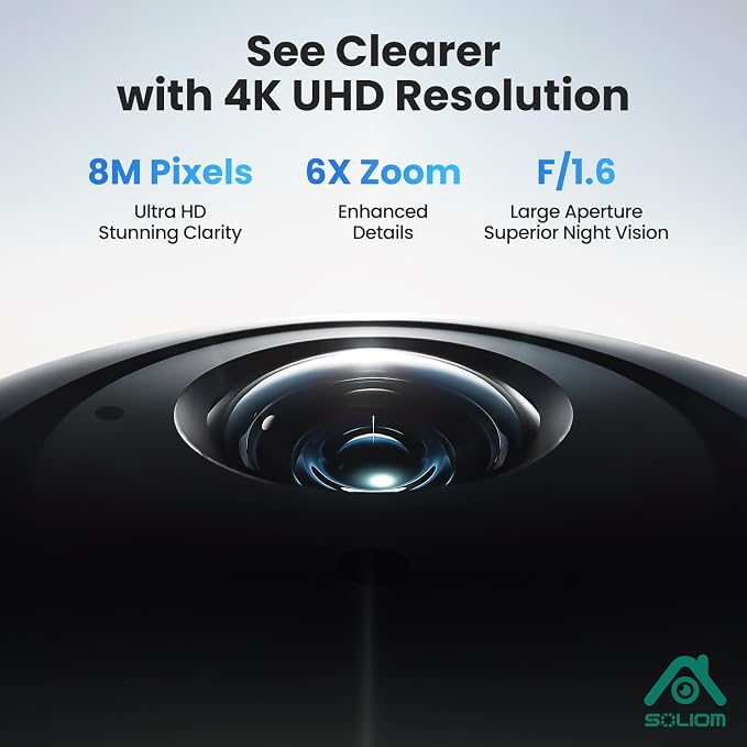 SOLIOM- True 4K HD Security Cameras Outdoor Wireless, Add-On Camera, Solar - Image 2