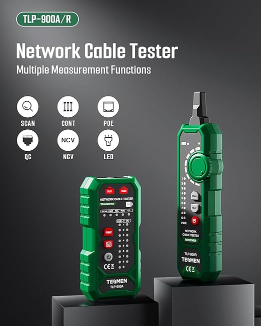 TESMEN TLP-900AR Network Cable Tester, RJ11 RJ45, - Image 2