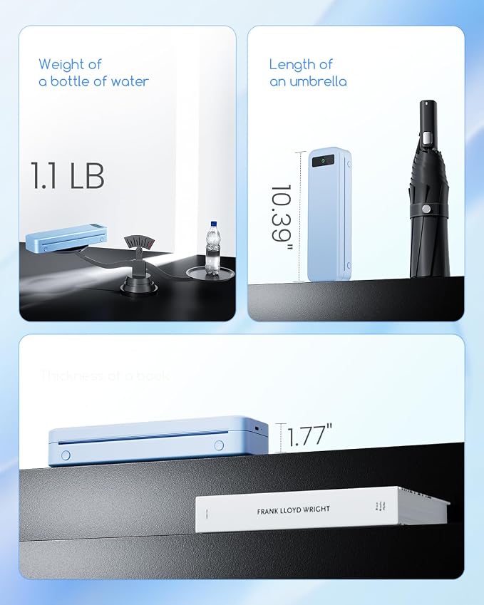 Portable Printers Wireless for Travel, A285M Bluetooth Inkless Thermal Printer - Image 7