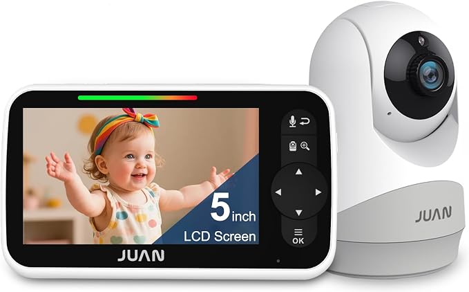 JUAN Baby Monitor with Camera and Audio, No WiFi 100% Private, 3500mAh Long by JUANVideoBabyMonitor