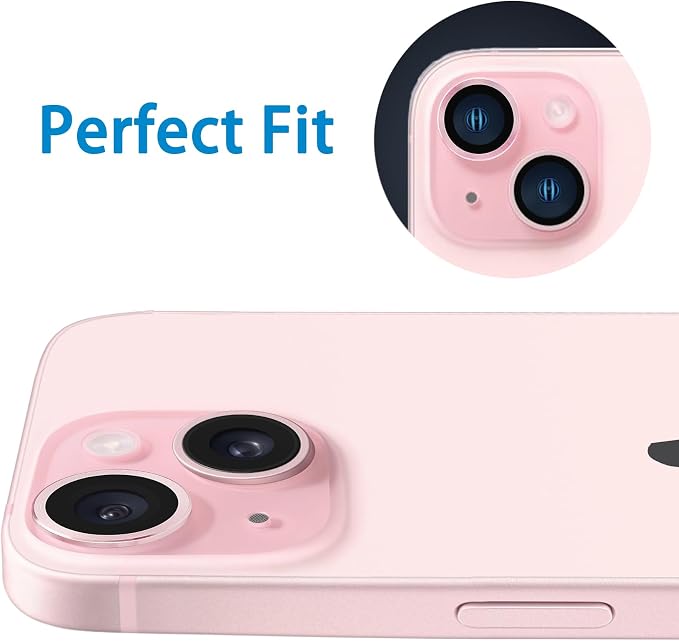 Compatible with iPhone 15 and 15 Plus Camera Lens Protector, Anti-Scratch Lens - Image 5