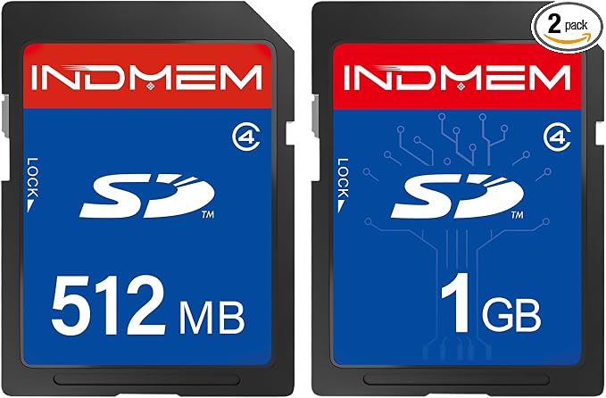 SD Card 512MB+1GB, Class 4 Flash Memory Card MLC Standard Secure Digital Cards by Brand