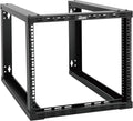 Tecmojo 9U Fixed Wall Mount Network Rack 15.8inch Depth Open Frame by Tecmojo