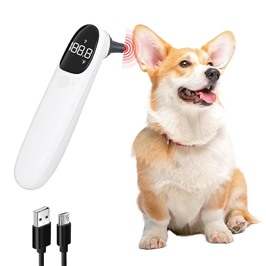 Cat and Dog Ear Temperature Monitor, Pet Only Thermometer, Dogs or Cats Ear by MEETI