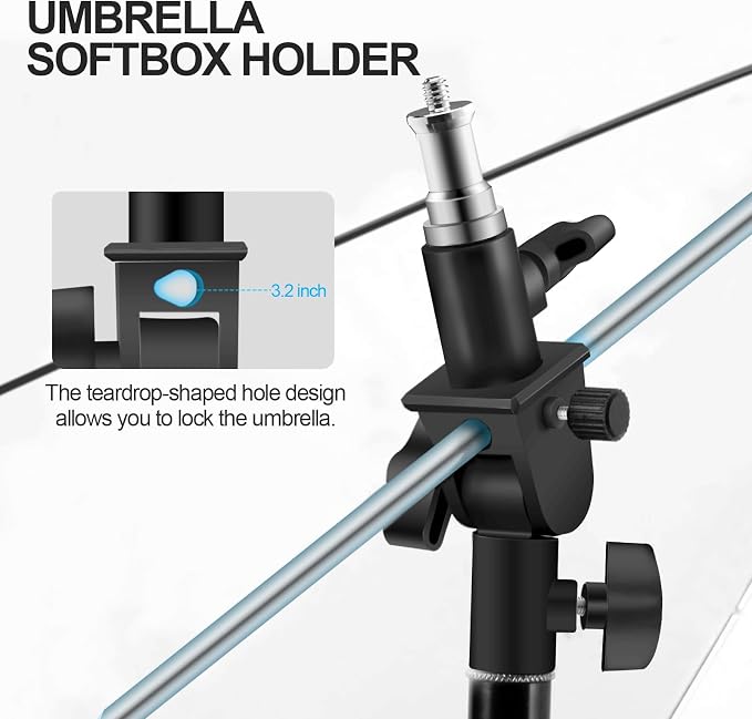 WELLMAKING U-Shape Camera Flash 180°Swivel Mount Bracket - Image 3