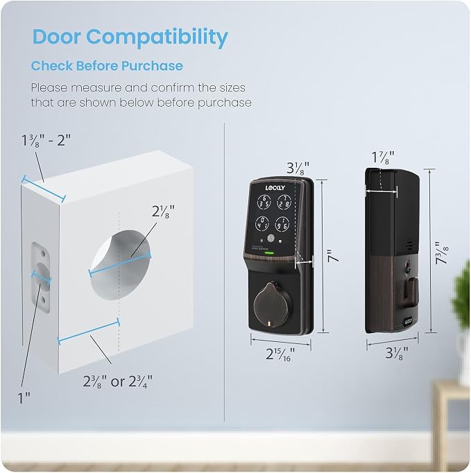 Lockly Secure Pro Wi-Fi Smart Door Lock, Keyless Entry - Image 8