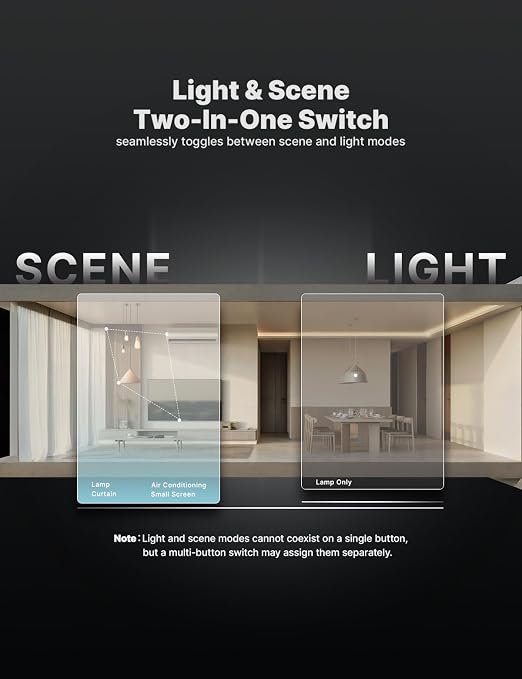 MOES Full Touch Smart Switch, ZigBee SF(Star Feather 2026 Version Wall Light - Image 7