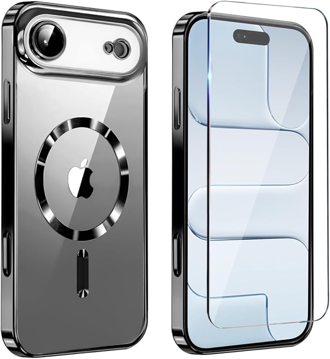 Magnetic Glossy Case for iPhone 17 Air, iPhone 17Air Phone Case Slim Clear by Unknown