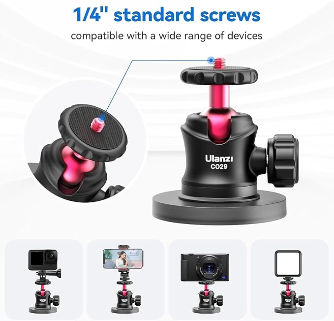 ULANZI Magnetic Camera Mount for Action Camera, Strong Magnetic Mount - Image 3