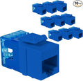 ICC CAT5e Keystone Jack with Slim Profile 180 Degree Punch Down, RJ45 UL Listed by ICC