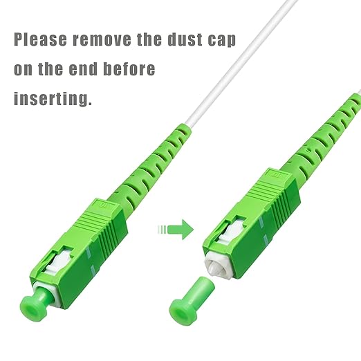 SC/APC to SC/APC Fiber Optic Internet Cable, Armored Single Mode Patch Cable - Image 5