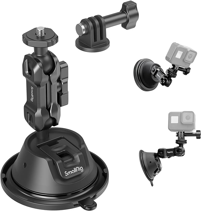 SMALLRIG Double-Layer Suction Cup Mount by SmallRig