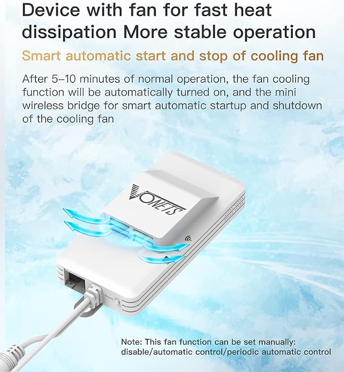 Vonets WiFi Extender Release AC1200 2.4GHz/5GHz Dual Band WiFi Bridge/WiFi to - Image 4
